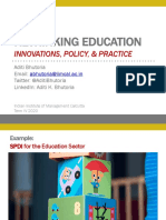 Rethinking Education: Innovations, Policy, & Practice