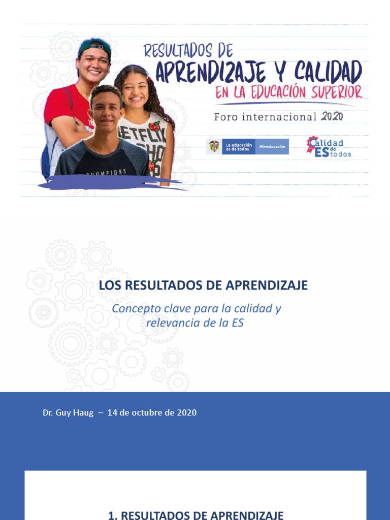 Importancia de los Resultados de Aprendizaje | PDF | Plan de estudios ...