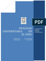 Realidad Universitaria en El Peru