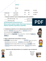 Determinantes Demostrativos y Posesivos