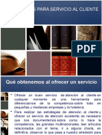 Estrategias para Servicio Al Cliente