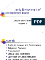 The Dynamic Environment of International Trade: Trade Agreements, Balance of Payments, Protectionism and Global Institutions