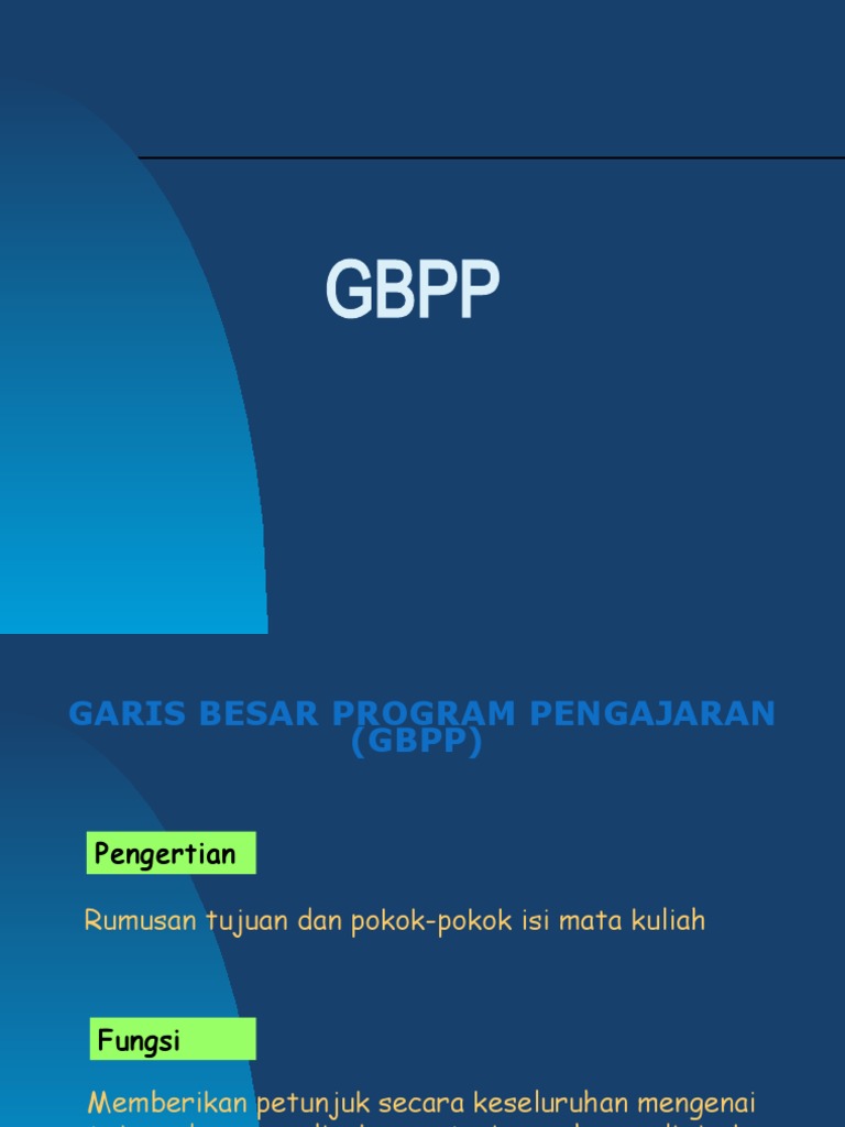 GBPP | PDF | Karier & Perkembangan | Komputer