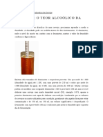 Calcular a densidade e teor alcóolico da cerveja