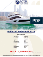 Gulf Craft Majesty 48 2015: PRICE: 1,150,000 AED