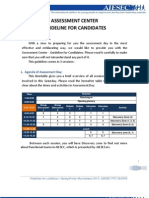 Assessment Center 26.2 - Guideline For Candidate