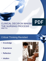 Clinical Decision Making & The Nursing Process