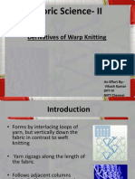 Derivatives of Warp Knitting