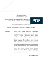 Permendikbud No.19 Tahun 2020 Ttg Perubahan Juknis BOS Reguler