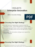 MBIE 8273-Enterprise Innovation - Week 4