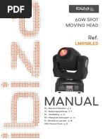 IbizaLight MovingHead LMH50LED - Manual