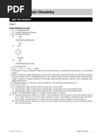 SCH4U Chemistry 12 University Prep Solutions Manual
