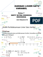 Pertidaksamaan Linier Satu Variabel