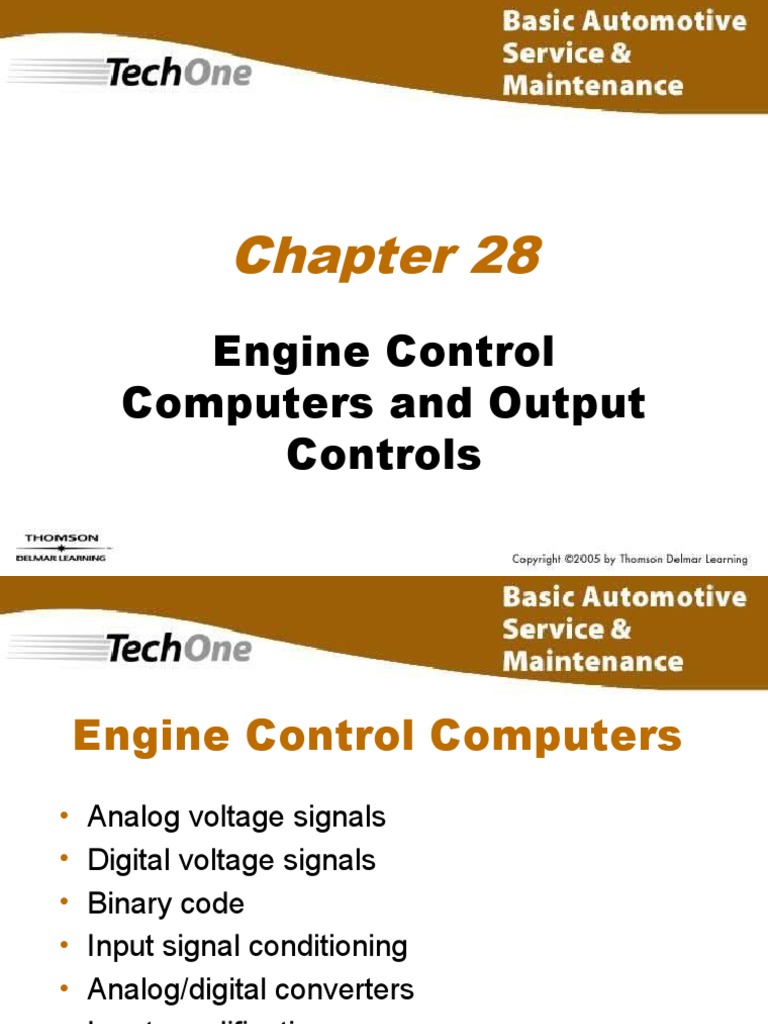 Chapter 28 Engine Control Computers and Output Controls | PDF