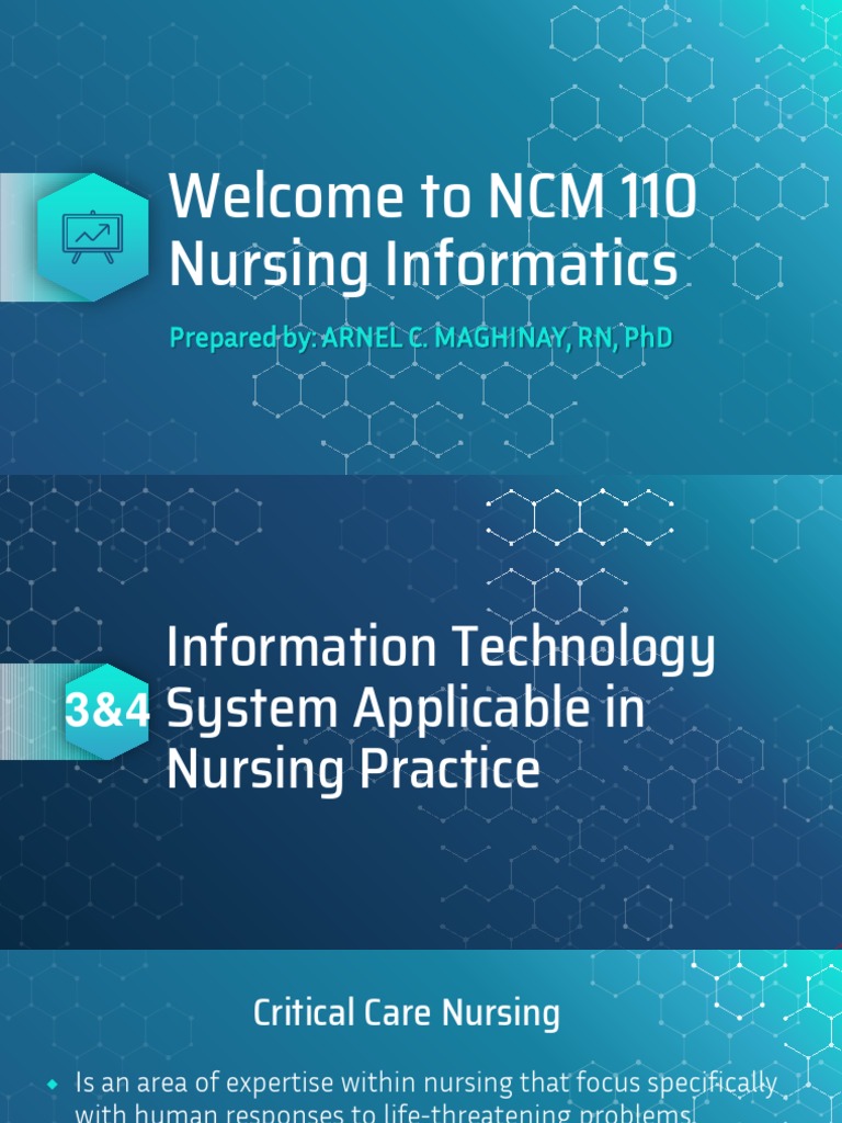 Information Technology in Nursing Practice | PDF | Nursing | Intensive ...