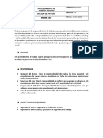 Procedimiento de Trabajao Seguro Secado de Materiales