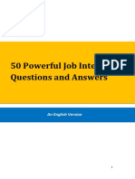 50 Powerful Job Questions and Answers - English Version