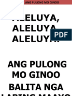 ALELUYA (ANG PULONG MO GINOO)