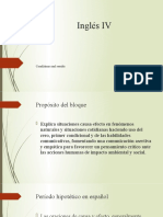 El Periodo Hipotético en Español y Comparativa Con El Inglés