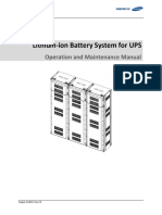 Lithium-Ion Battery System Operation & Maintenance Manual - U6A4 - UL