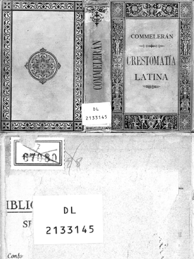 Francisco A. Commelerán. Crestomatía Latina de Autores Sagrados y