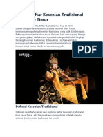 Kesenian Tradisional Jawa Timur