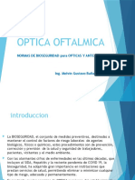 Normas de Bioseguridad Para Opticas