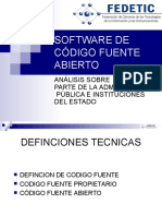 Software de codigo Abierto - ppt