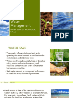 Water Management: Water Issue and Hydrologic Cycle
