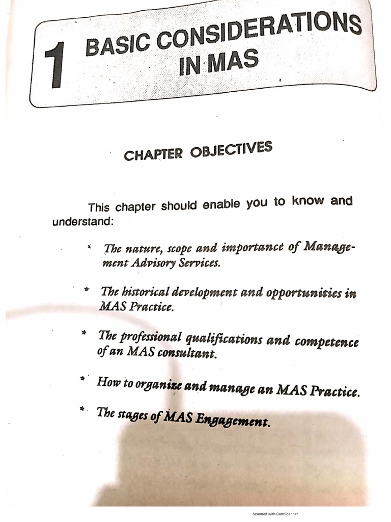 Mas Chapter 1 | PDF