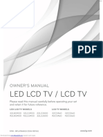 Led LCD TV LCD TV: Owner'S Manual