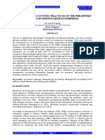 Management Accounting Practices of The Philippines Small and Medium-Sized Enterprises