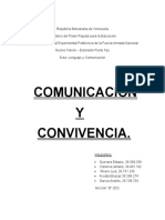 Comunicación y Convivencia Ensayo