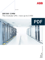 DPA 500 100 KW - 3 MW: The Modular UPS - Now Up To 3 MW