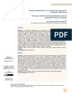 Normas Contables NIIF Y La Valoración Del Riesgo de Las Empresas Colombianas