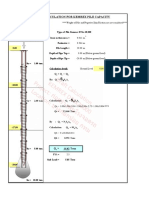 Simplified Calculation For Kemrex Pile Capacity: Q 14.62 Tons