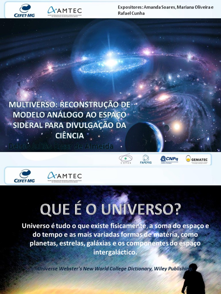 New Apresentação Do Multiverso (2018) | PDF | Universo | Espaço sideral