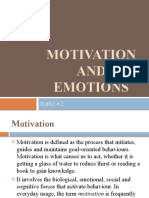 Motivation and Emotions