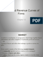 Market and Revenue Curves of Firms - Ch12