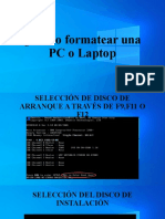 Cómo Formatear Una PC o Laptop