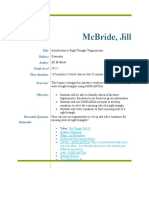 Mcbride - Lesson Plan Sohcahtoa