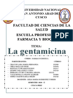 Monografia Gentamicina