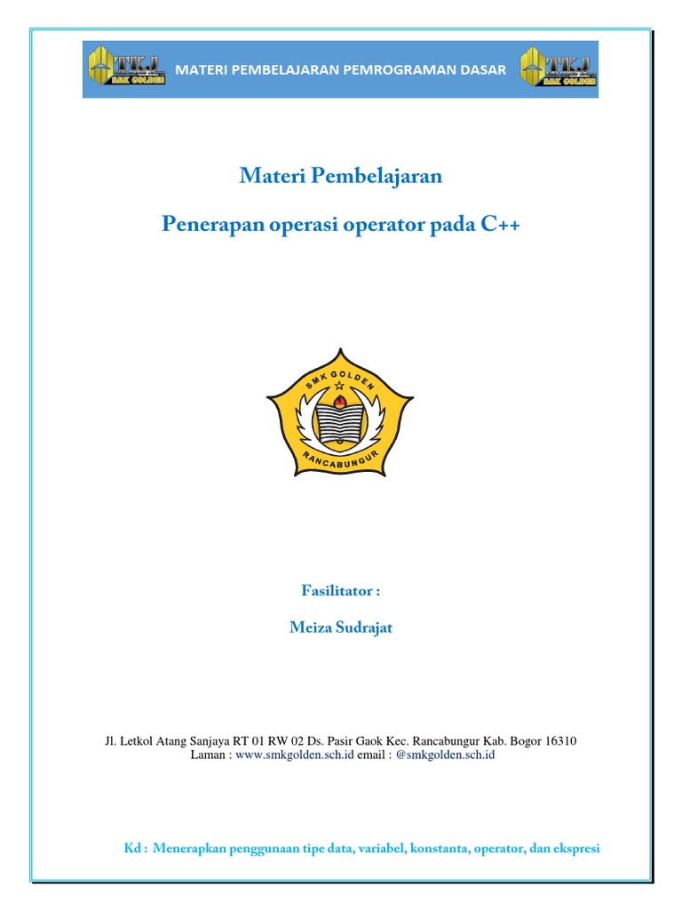 Pemdas 5 Penerapan Operator Pada C Pdf