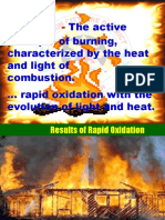 Chemistry of Fire, Triangle of Fire Etc.
