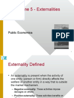 Theme 5 - Externalities: Public Economics