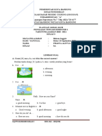 Soal PTS B.inggris KLS 3 SDN Ciujung