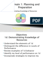 powerpoint on demonstrating knowledge of resources