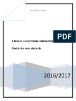 Chinese Government Scholarships Guide For New Students