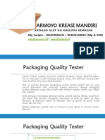 CV. ARMOYO KREASI MANDIRI. KATALOG AL AT UJI KUALITAS KEMASAN Edy Sucipto - (Telp & SMS)