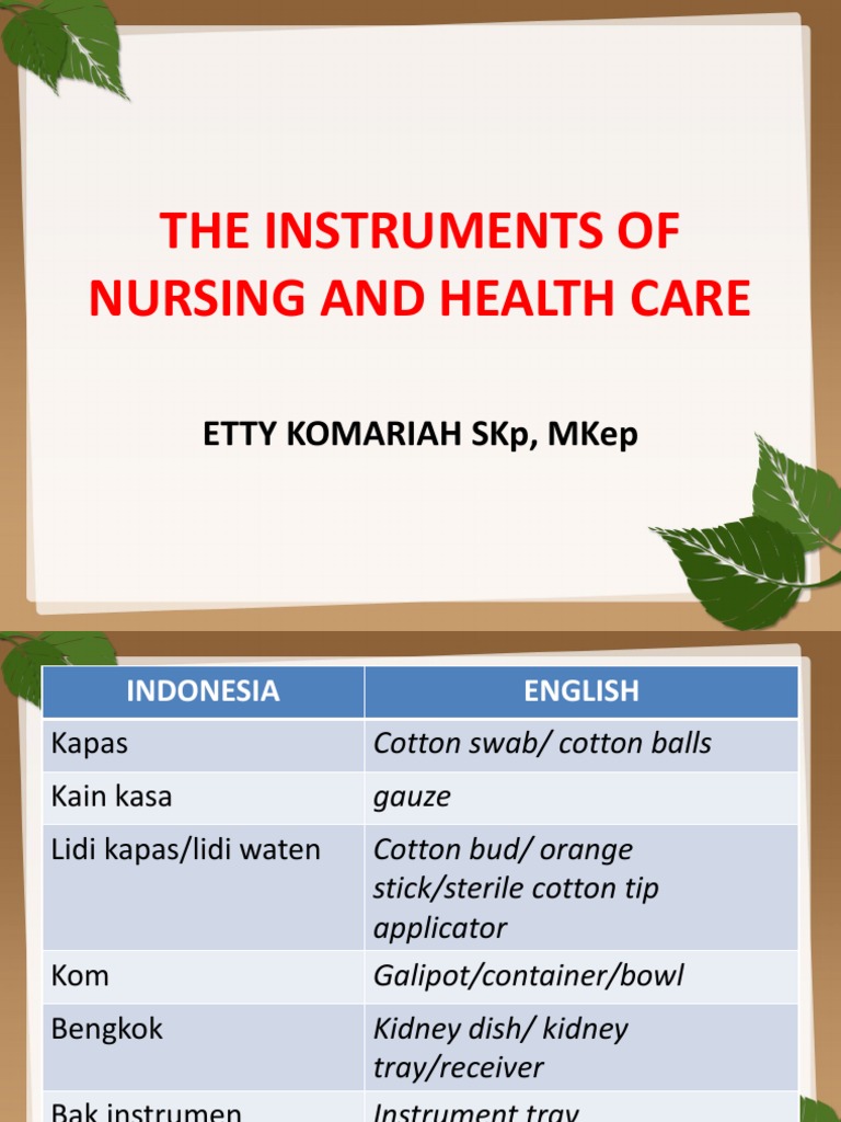 Nursing Instruments and Their Functions | PDF | Nature